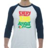EVERY LITTLE THING IS GONNA BE ALRIGHT - Adult Baseball Tee 3/4 Sleeve