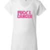 FUCK CANCER - Women's V-neck T-shirt
