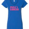 FUCK CANCER - Women's V-neck T-shirt
