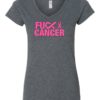 FUCK CANCER - Women's V-neck T-shirt