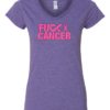 FUCK CANCER - Women's V-neck T-shirt