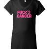 FUCK CANCER - Women's V-neck T-shirt