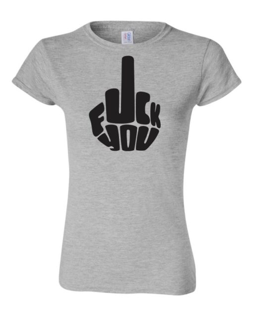 FUCK YOU - T-shirt Col Rond Pour Femmes