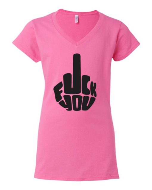 FUCK YOU - Women's V-neck T-shirt