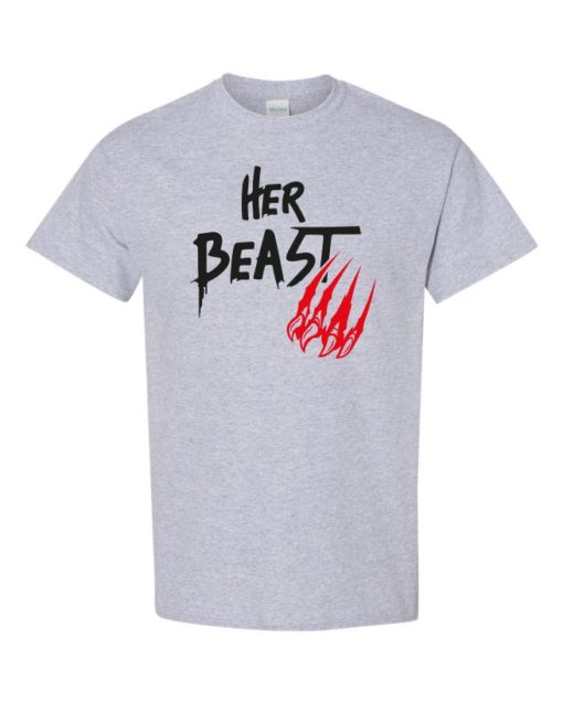 HER BEAST - T-shirt Col Rond Pour Adultes