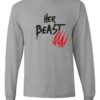 HER BEAST - Adult Long Sleeve Round-neck T-shirt