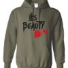 HIS BEAUTY - Adult Hooded Sweatshirt (Unisex)