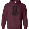 I POOPED TODAY - Cotton Ouaté Kangourou (Unisexe) Pour Adulte