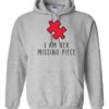 I AM HER MISSING PIECE - Adult Hooded Sweatshirt (Unisex)
