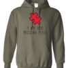 I AM HER MISSING PIECE - Adult Hooded Sweatshirt (Unisex)