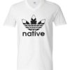 NATIVE - Adult V-neck T-shirt