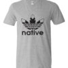 NATIVE - Adult V-neck T-shirt