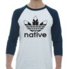 NATIVE - Adult Baseball Tee 3/4 Sleeve