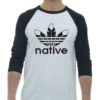 NATIVE - Adult Baseball Tee 3/4 Sleeve