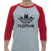 NATIVE - Adult Baseball Tee 3/4 Sleeve