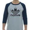 NATIVE - Adult Baseball Tee 3/4 Sleeve