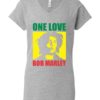 ONE LOVE BOB MARLEY - Women's V-neck T-shirt