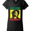 ONE LOVE BOB MARLEY - Women's V-neck T-shirt