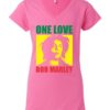ONE LOVE BOB MARLEY - Women's V-neck T-shirt