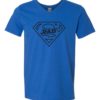 SUPER DAD - Adult V-neck T-shirt