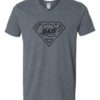 SUPER DAD - Adult V-neck T-shirt