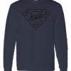 SUPER DAD 4 - Adult Long Sleeve Round-neck T-shirt