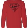 SUPER DAD 4 - Adult Long Sleeve Round-neck T-shirt