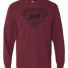 SUPER DAD 4 - Adult Long Sleeve Round-neck T-shirt