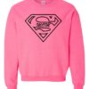 SUPER MOM - Cotton Ouaté Col Rond (Unisexe) Pour Adultes