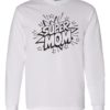 SUPER MOM CARTOON - T-shirt Manche Long Col Rond Pour Adultes