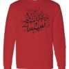 SUPER MOM CARTOON - T-shirt Manche Long Col Rond Pour Adultes