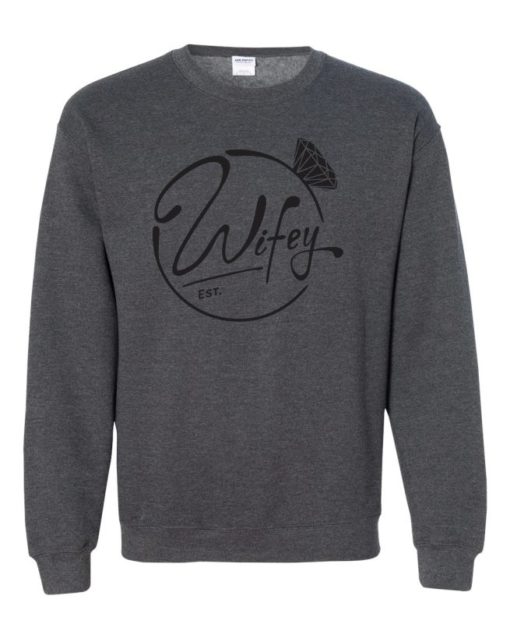 WIFEY EST. - Cotton Ouaté Col Rond (Unisexe) Pour Adultes
