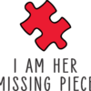 I AM HER MISSING PIECE - Adult Hooded Sweatshirt (Unisex)
