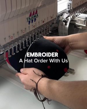 Embroider a hat order with us for a pastry shop🧢🍰T-Shirt Time , for all things custom 💫#embroidery #hat #customhat #custommade #embroiderersofinstagram #hat #custom #montreal