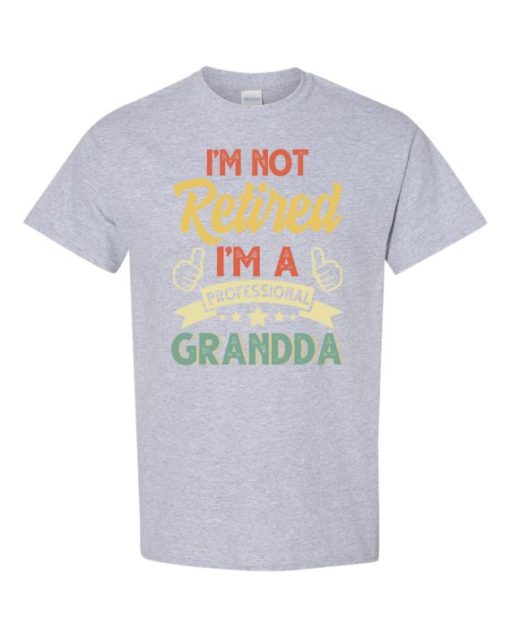 I AM NOT RETIRED  - Adult Round-neck T-shirt