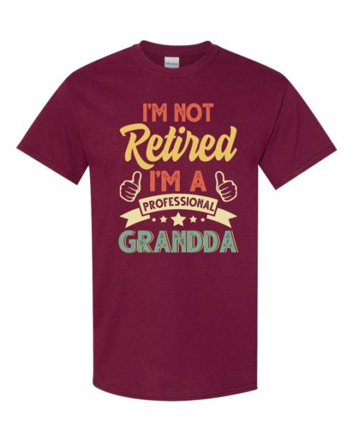 I AM NOT RETIRED  - Adult Round-neck T-shirt