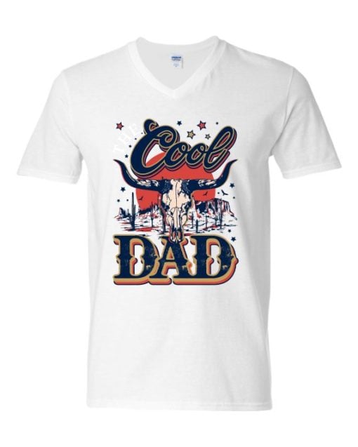 COOL DAD - Adult V-neck T-shirt
