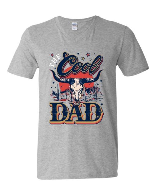 COOL DAD - Adult V-neck T-shirt