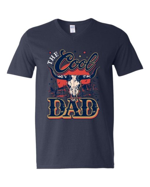 COOL DAD - Adult V-neck T-shirt