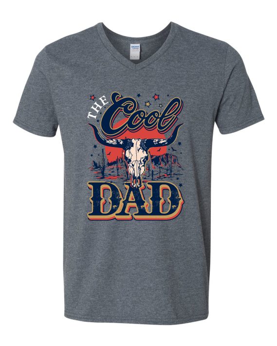 COOL DAD - T-shirt Col V Pour Adultes