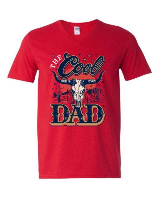 COOL DAD - Adult V-neck T-shirt