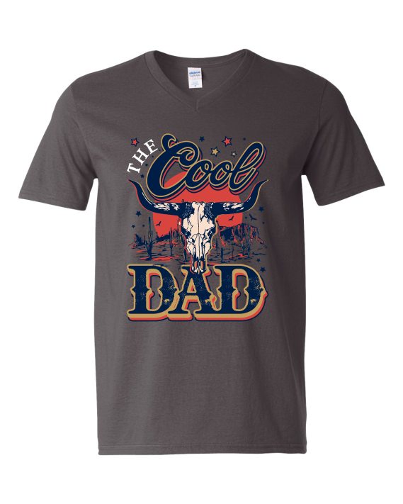 COOL DAD - T-shirt Col V Pour Adultes
