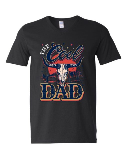 COOL DAD - Adult V-neck T-shirt