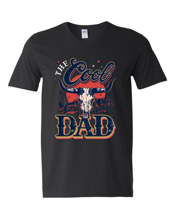 COOL DAD - T-shirt Col V Pour Adultes