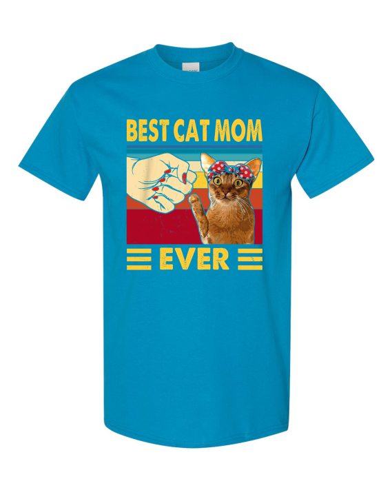 BEST CAT MOM  - T-shirt Col Rond Pour Adultes