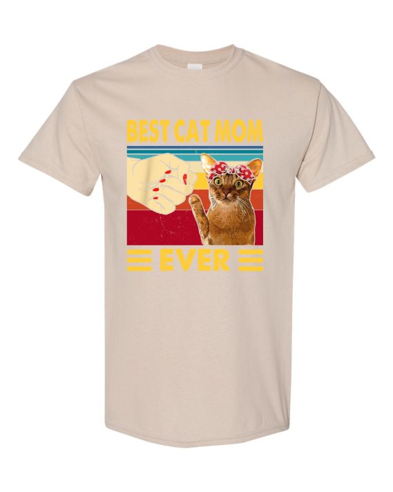 BEST CAT MOM  - T-shirt Col Rond Pour Adultes