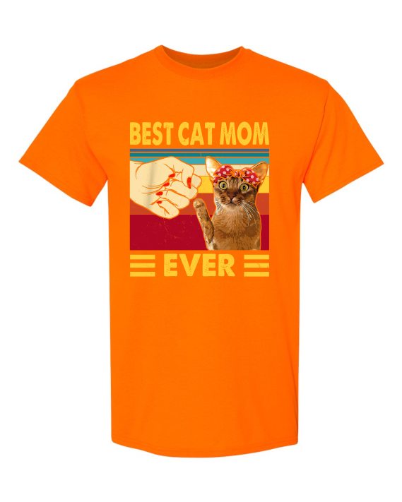 BEST CAT MOM  - T-shirt Col Rond Pour Adultes