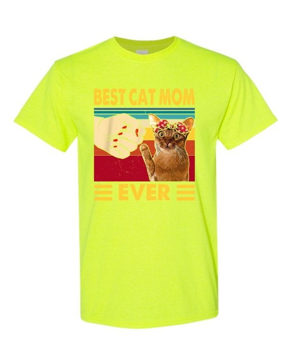 BEST CAT MOM  - T-shirt Col Rond Pour Adultes