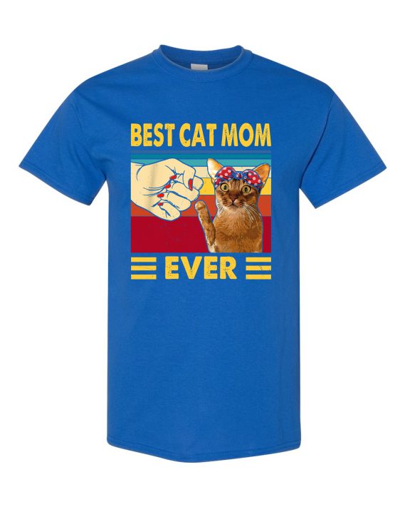 BEST CAT MOM  - T-shirt Col Rond Pour Adultes