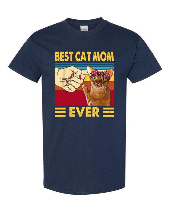 BEST CAT MOM  - T-shirt Col Rond Pour Adultes